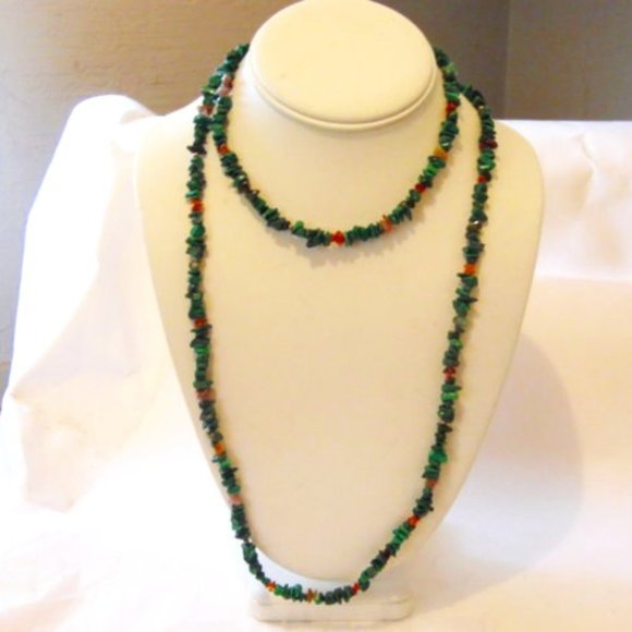 Jay King Multi-Gemstone Chip Sterling silver Necklace 43-1/4" - Picture 6 of 7